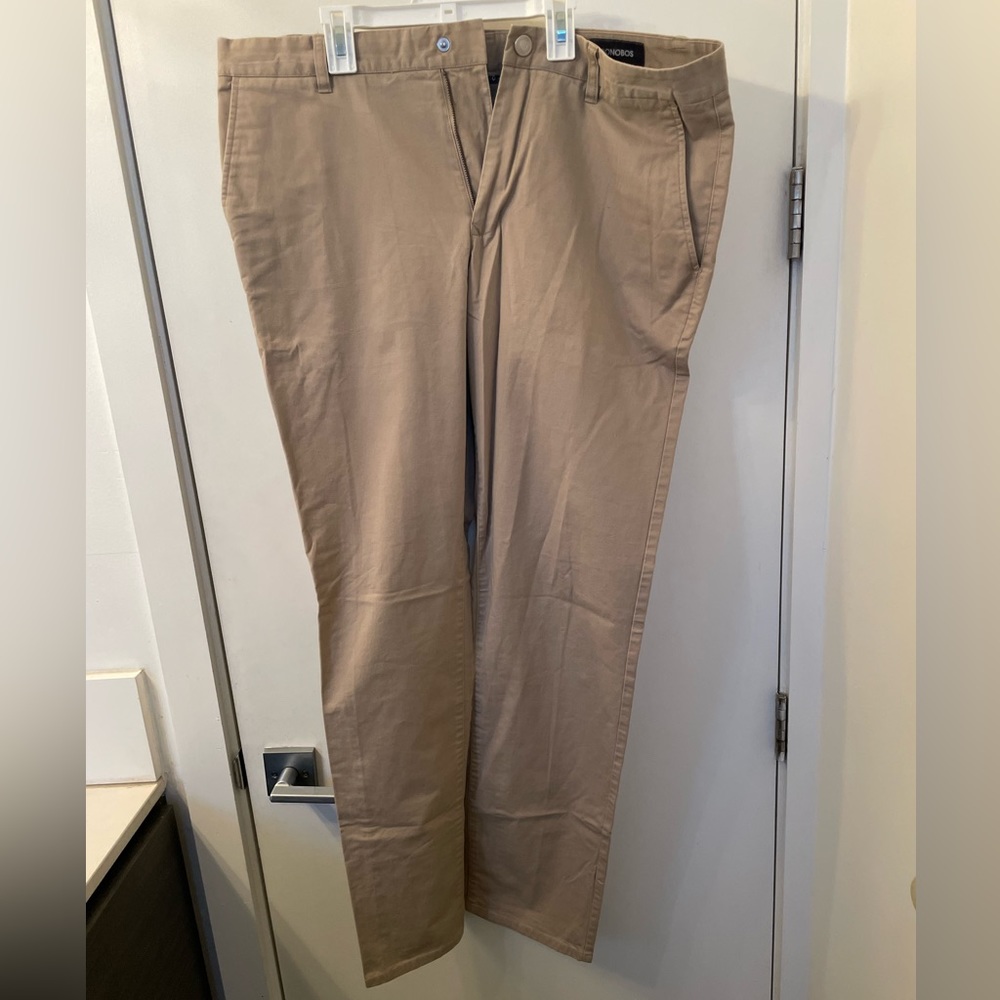 Bonobos Original Stretch Washed Chino - dark khaki - 36x34 - athletic